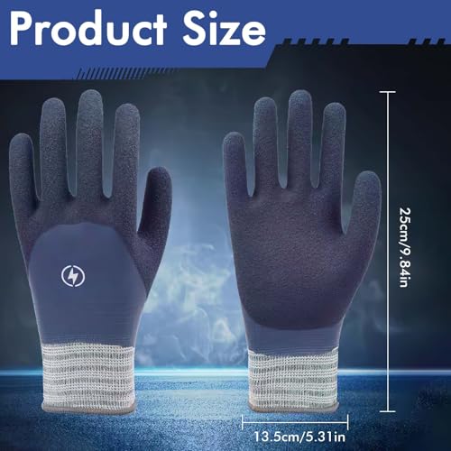 CoolShef 1000V Electric Gloves Shock Proof, Non-slip Insulated Electrician Gloves, Rubber Electrical Work Safety Gloves for Men - Image 2