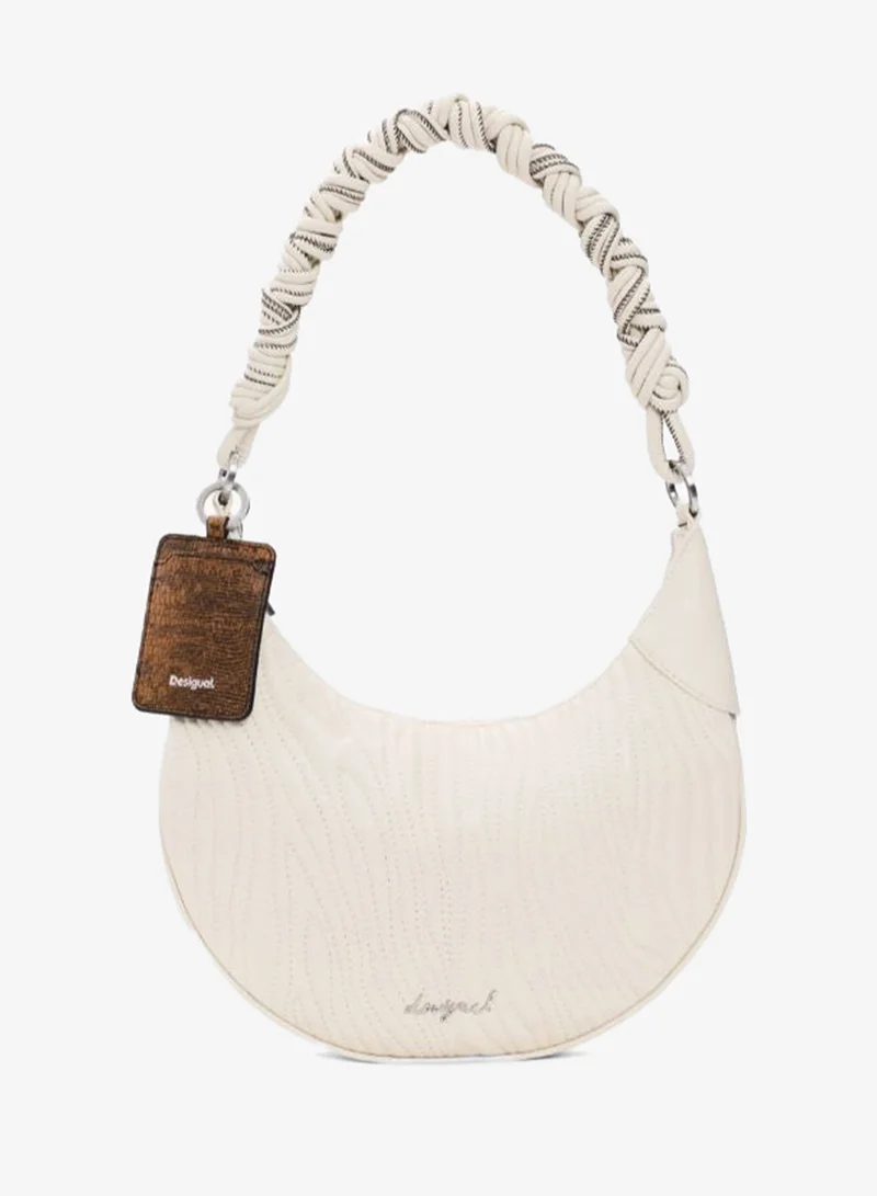 DESIGUAL Medium oval bag with embossing