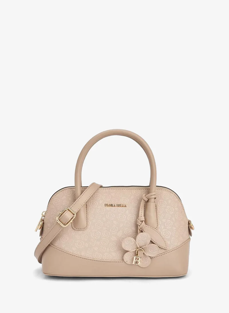Flora Bella By Shoexpress Flora Bella Floral Textured Crossbody Bag with Charm Detail