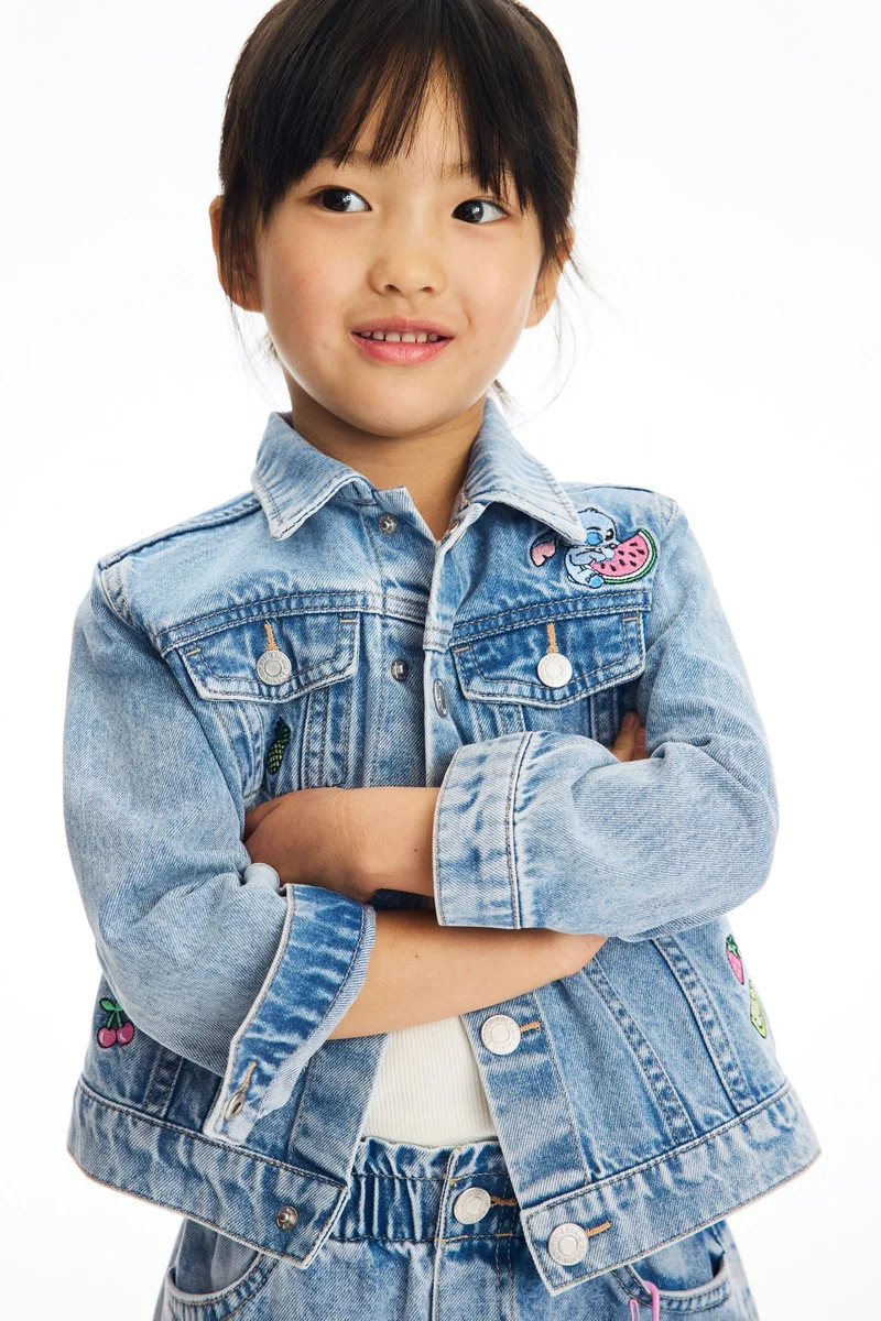 H&M Printed denim jacket