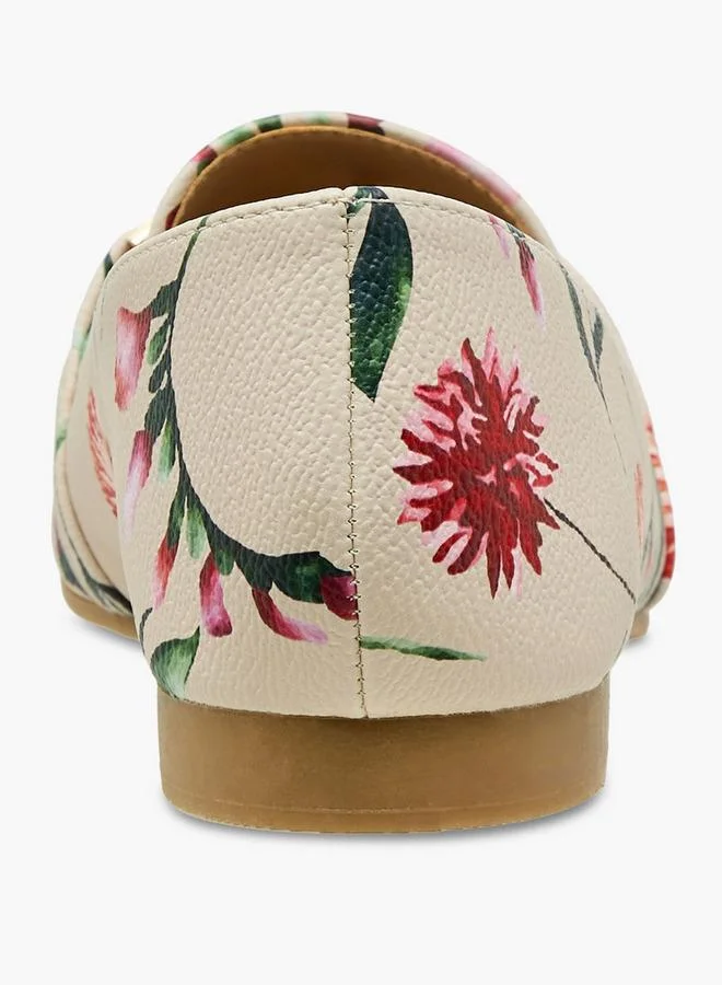 Flora Bella By Shoexpress PINK Flora Bella Women Floral Print Loafers for Women | Best Price UAE