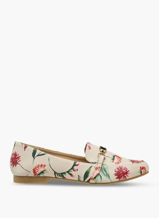 Flora Bella By Shoexpress PINK Flora Bella Women Floral Print Loafers for Women | Best Price UAE