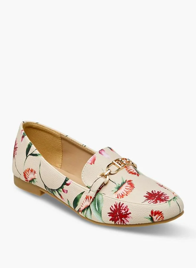 Flora Bella By Shoexpress PINK Flora Bella Women Floral Print Loafers for Women | Best Price UAE