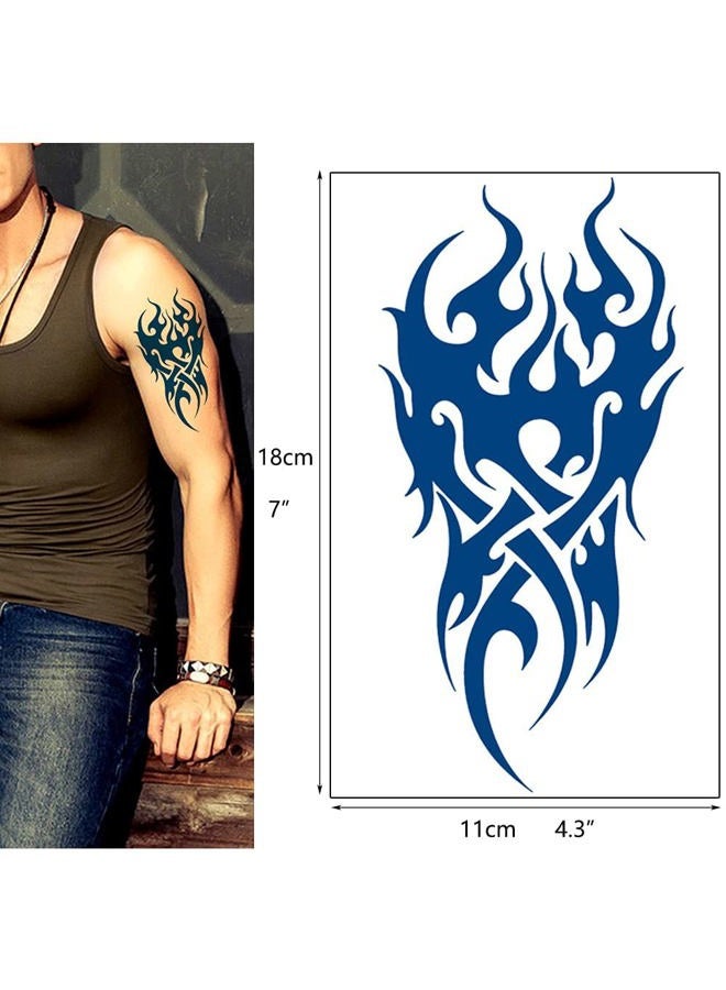 Glaryyears Semi Permanent Tattoo Sticker — 4 Sheets Temporary Tat Stickers Dragon Totem Tattoo Designs Symbols Long lasting Waterproof for Women Men - Image 5