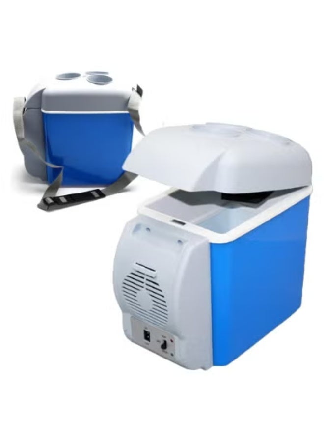 12V Compact Cooler Warmer Mini Fridge – Portable Electric Thermoelectric Refrigerator with Cooling & Heating Function | Ideal for Car, Travel, Camping, Bedroom & Office Use | Lightweight Mini Fridge for Food, Beverages, Skincare & Medicine Storage