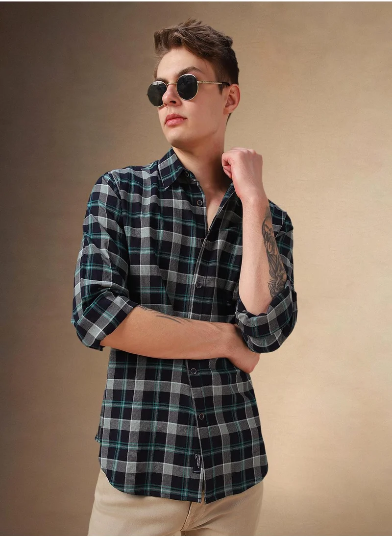 دينيس لينغو Navy Shirt For Men For Men