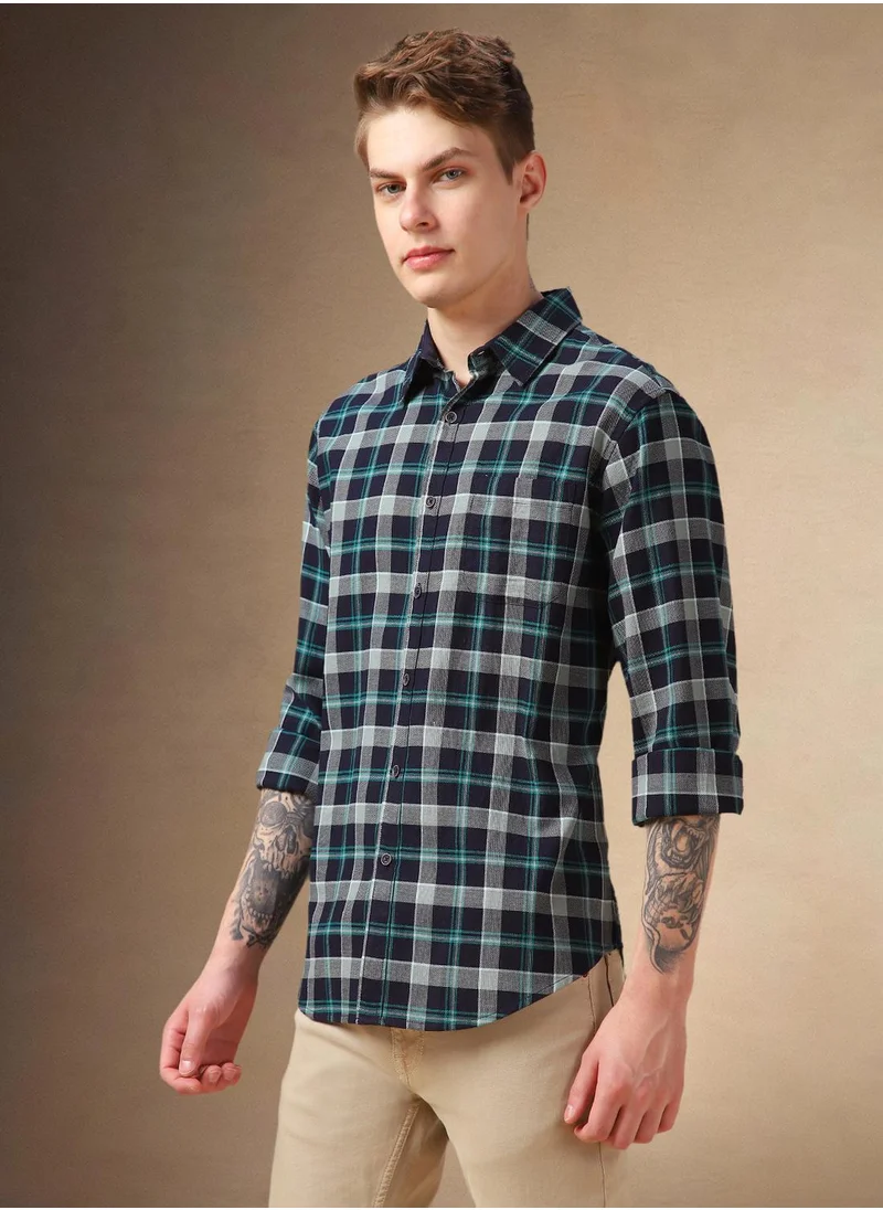 دينيس لينغو Navy Shirt For Men For Men