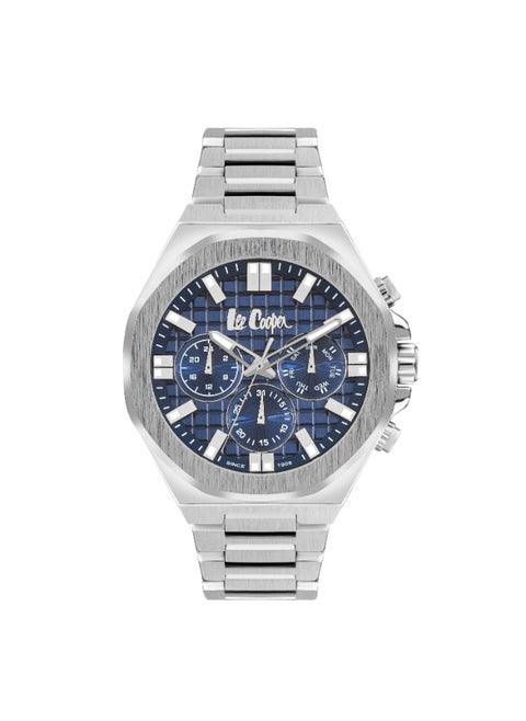 Men's Watch, Multi Function Display and Metal Strap - LC07982.390, Silver