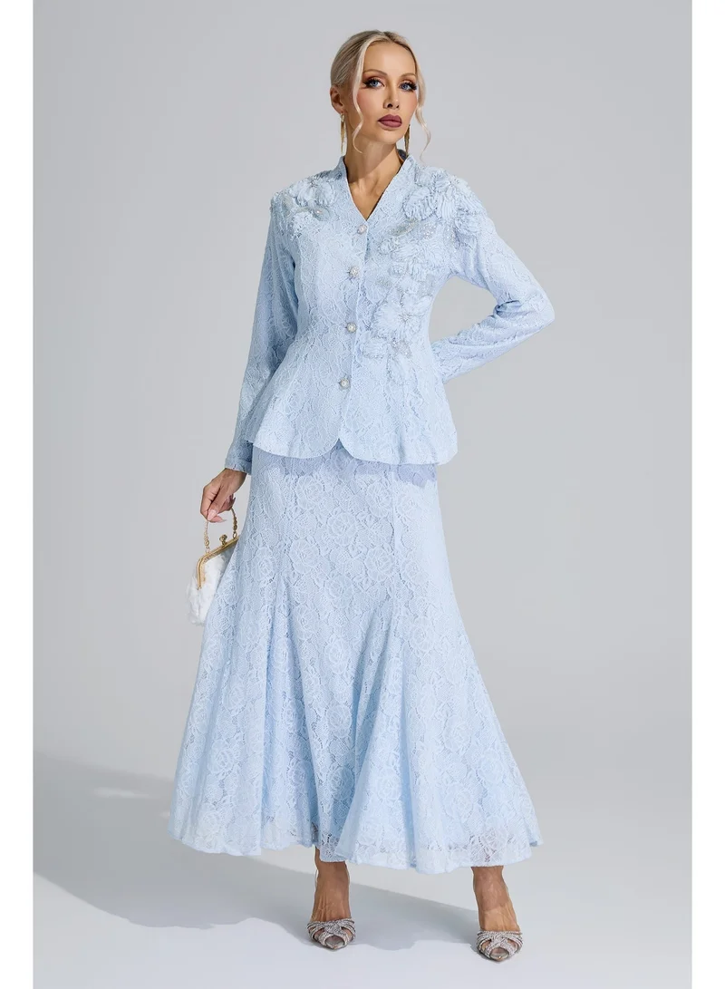 Catchall Clio Lace Applique Fishtail Set