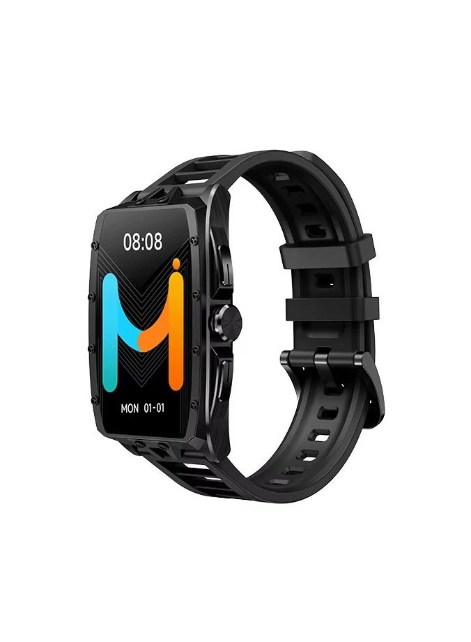 Imiki MB1 Smartwatch – 1.64" AMOLED Display, Bluetooth 5.2 Calling, 100+ Sports Modes, IP68 Waterproof Fitness & Business Watch for Men & Women Black + Black - Image 1