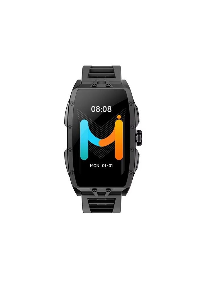 Imiki MB1 Smartwatch – 1.64" AMOLED Display, Bluetooth 5.2 Calling, 100+ Sports Modes, IP68 Waterproof Fitness & Business Watch for Men & Women Black + Black - Image 2