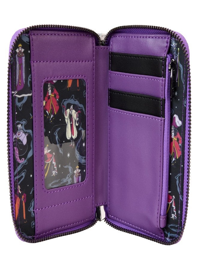 Loungefly Disney Villains Iridescent Zip Around Wallet - Image 4