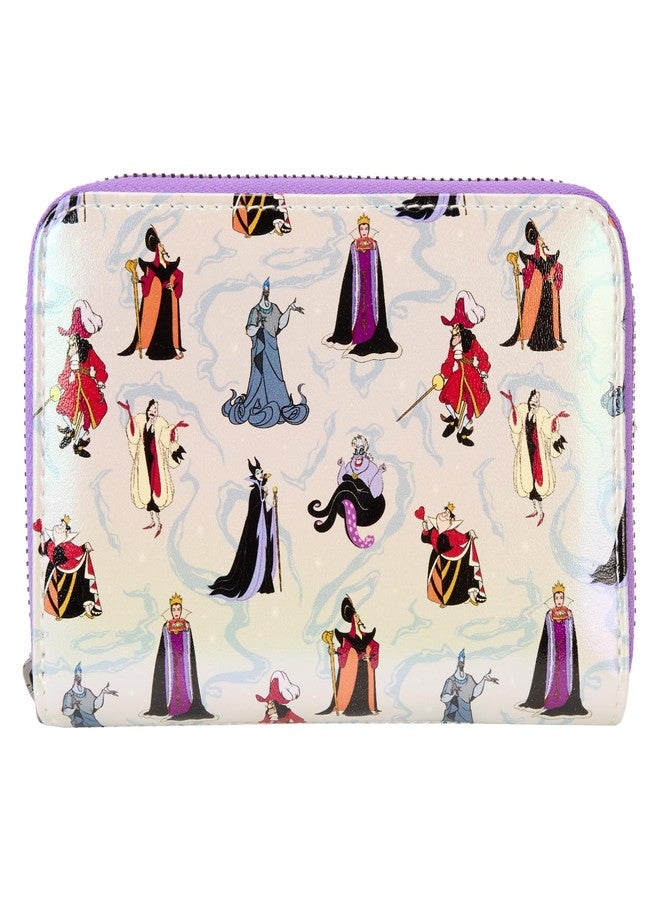 Loungefly Disney Villains Iridescent Zip Around Wallet - Image 1