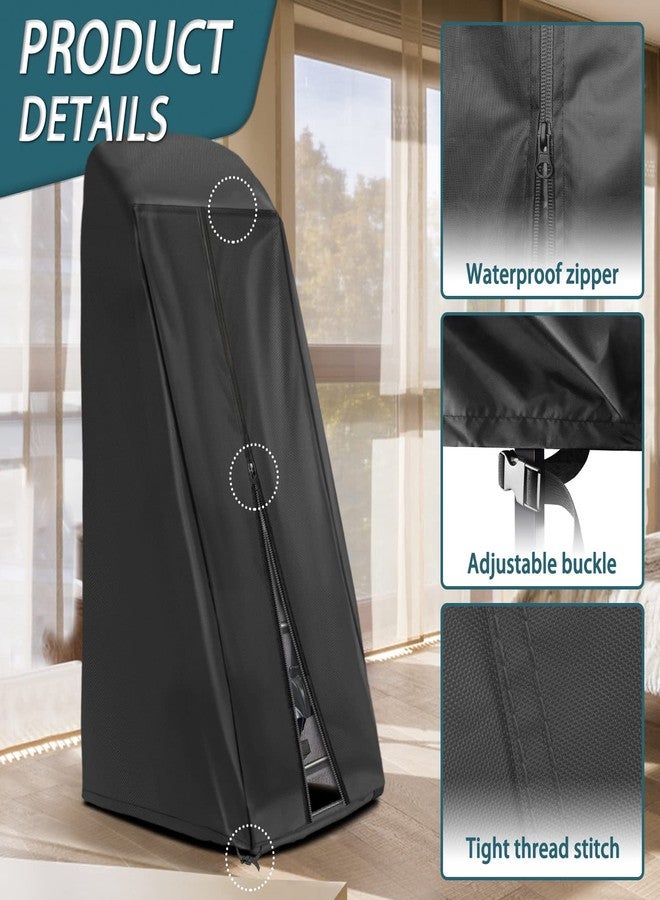 Iceberg Elf Inversion Table Cover - Dustproof And Waterproof Inversion Equipment Protection Covers (47" L X 28.3" W X 63" H, Black) - Keep Your Inversion Table Safe From Dirt And Scratches - Image 4