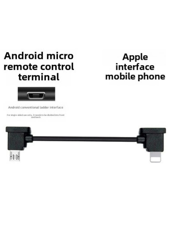 For Dajiang Royal 2PRO/AIR Data Cable Mavic Mini Remote Control SE Flat Cable Handle Accessories-Color:Royal 2/pro/air/mini/se-apple Interface 30cm  - Image 1