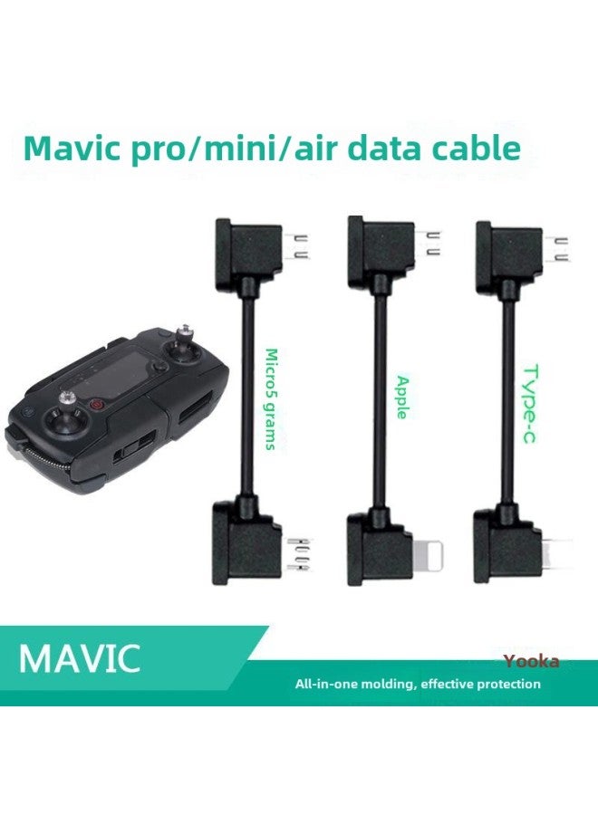 For Dajiang Royal 2PRO/AIR Data Cable Mavic Mini Remote Control SE Flat Cable Handle Accessories-Color:Royal 2/pro/air/mini/se-apple Interface 30cm  - Image 2