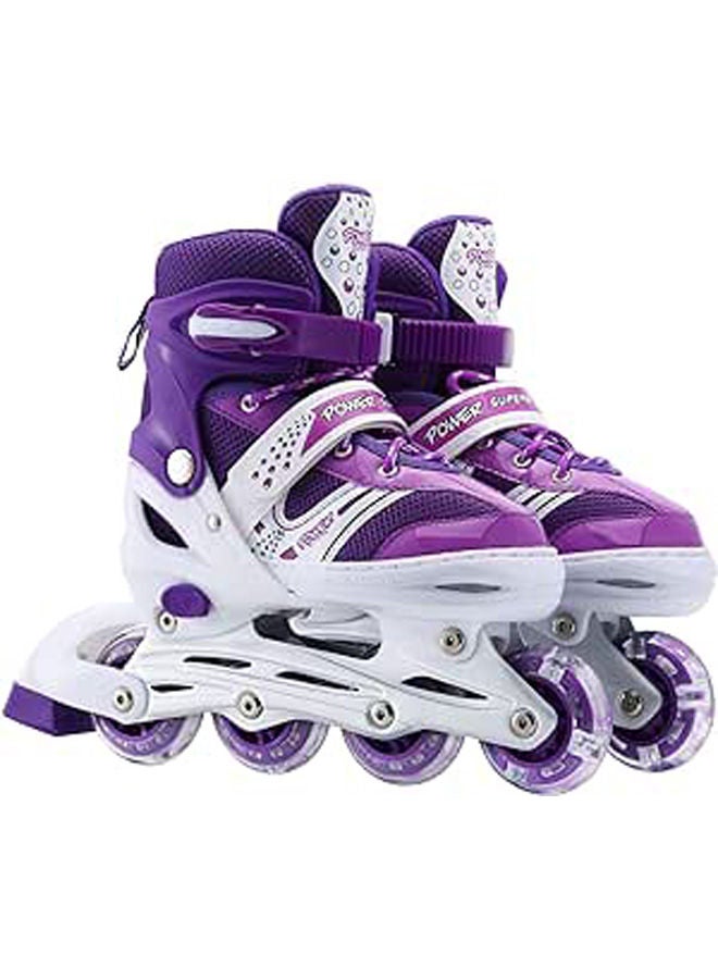 POWER Roller Skates For Beginners Adjustable Four-Wheel With Adjustment Size 39-42 - Image 1