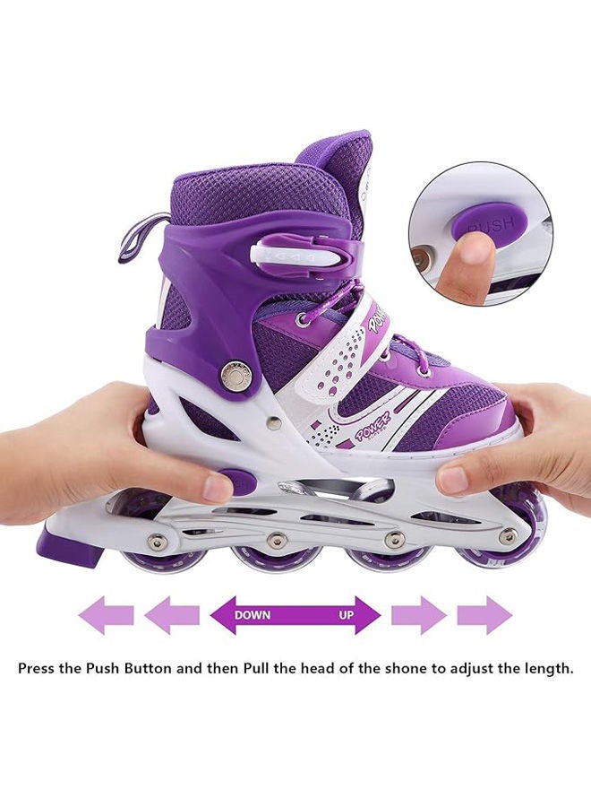 POWER Roller Skates For Beginners Adjustable Four-Wheel With Adjustment Size 39-42 - Image 3