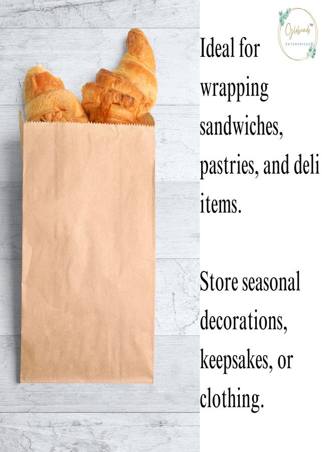 GLOBEADO Brown Paper Cover(40GSM) - Fold Top Eco Friendly Food Grade Paper Bags For Packing Carry Bags Grocery, Take Away Craft Paper - Multiple Size (3.5 X 5 INCHES, 200, count) - Image 5