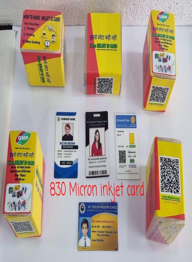 جي ام بي بطاقة PVC بتقنية نفث الحبر نانو نانو GMP، 870 ميكرون، متوافقة مع طابعات كانون من سلسلة G: G1000، G1010، G2000، G2002، G2010، G2012، G3000، G3010، G3012، G4000، G4010، عبوة من 100 قطعة - Image 2