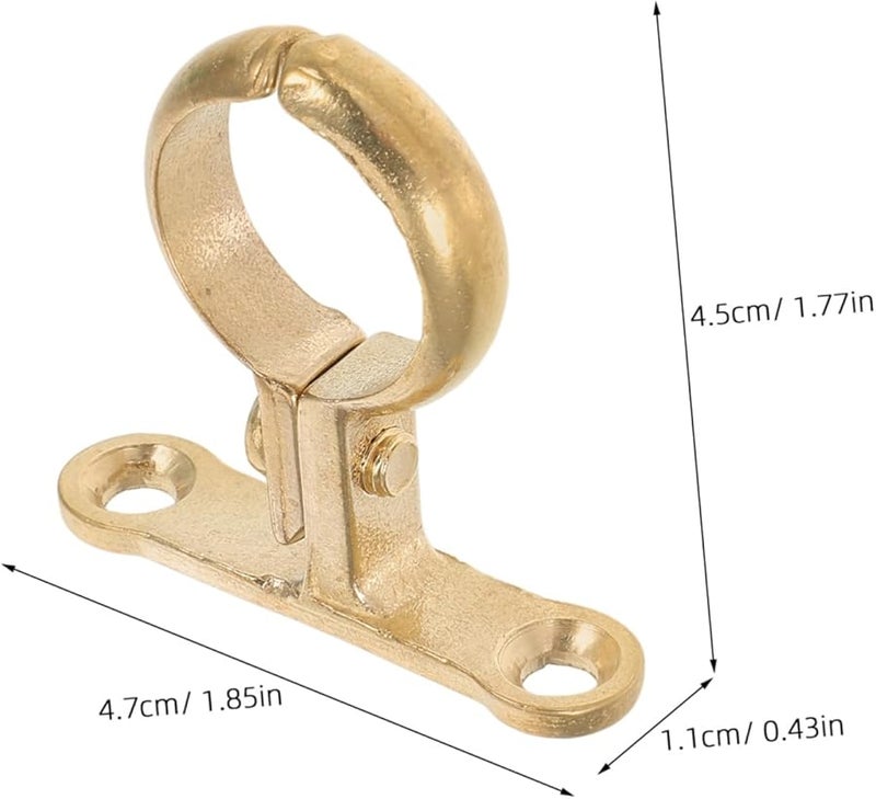 مشبك أنبوب نحاسي، قوس تثبيت للحائط والسقف لدعم أنابيب المياه والكابلات - Image 3