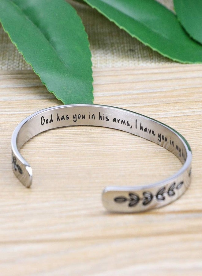 MEMGIFT Remembrance Gifts God Has You In His Arms I Have You In My Heart Loss Memorial Bracelets - Image 2