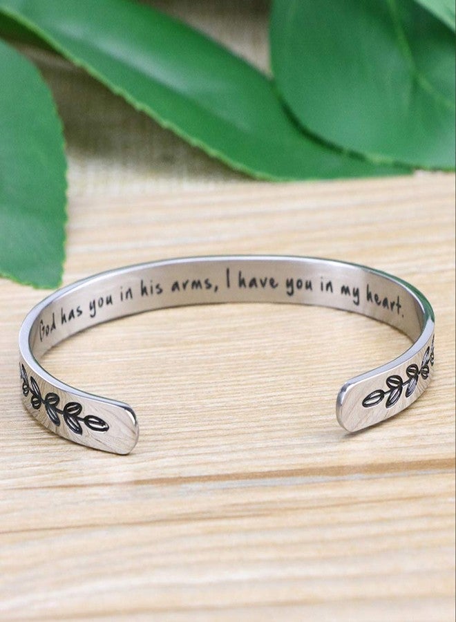 MEMGIFT Remembrance Gifts God Has You In His Arms I Have You In My Heart Loss Memorial Bracelets - Image 4