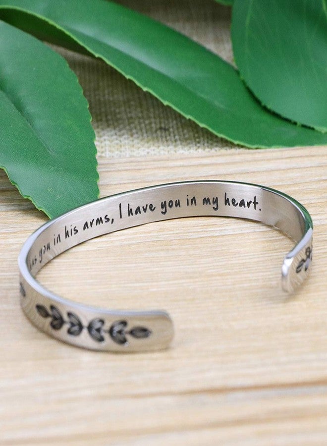 MEMGIFT Remembrance Gifts God Has You In His Arms I Have You In My Heart Loss Memorial Bracelets - Image 3