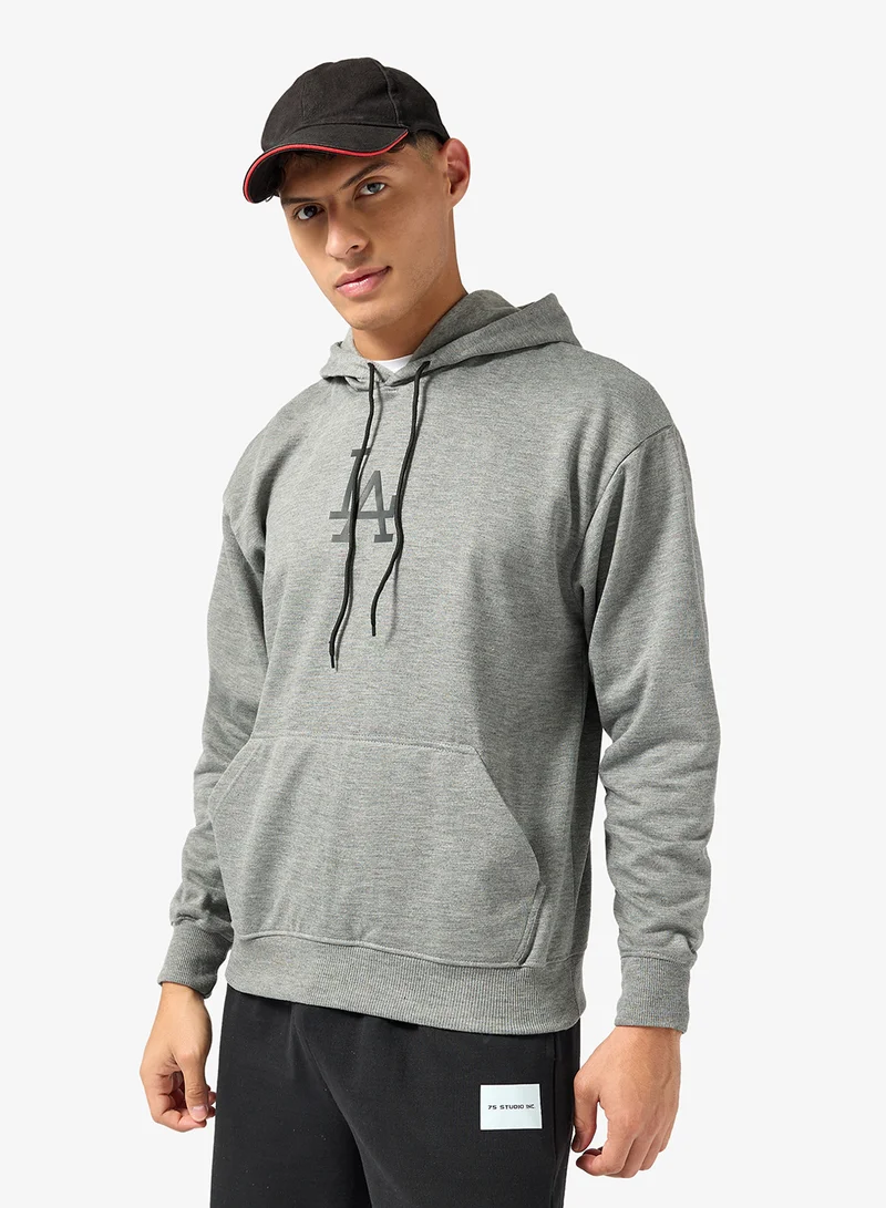 Seventy Five Basics Graphic Print Hoodie