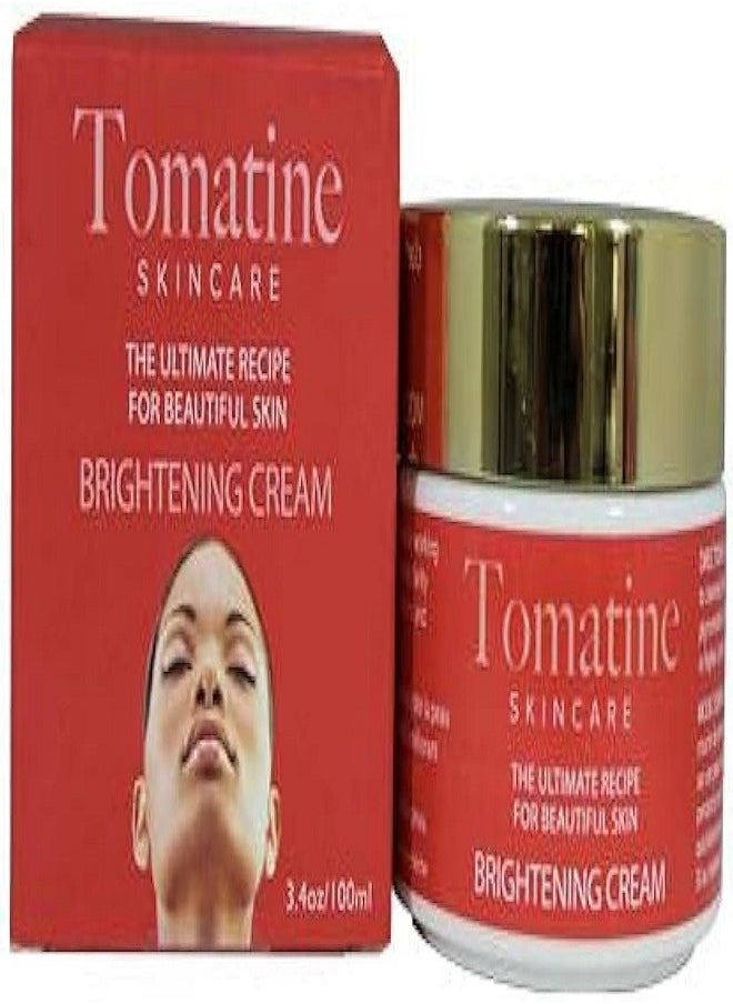 Tomatine Omic Tomatine Skin Brightening Cream Jar – 3.4 fl oz / 100ml – Anti Aging Formula to Fade Dark Spots, Even Skin Tone, Wrinkles & Fine Lines, Daily Moisturizer with Lycopene 