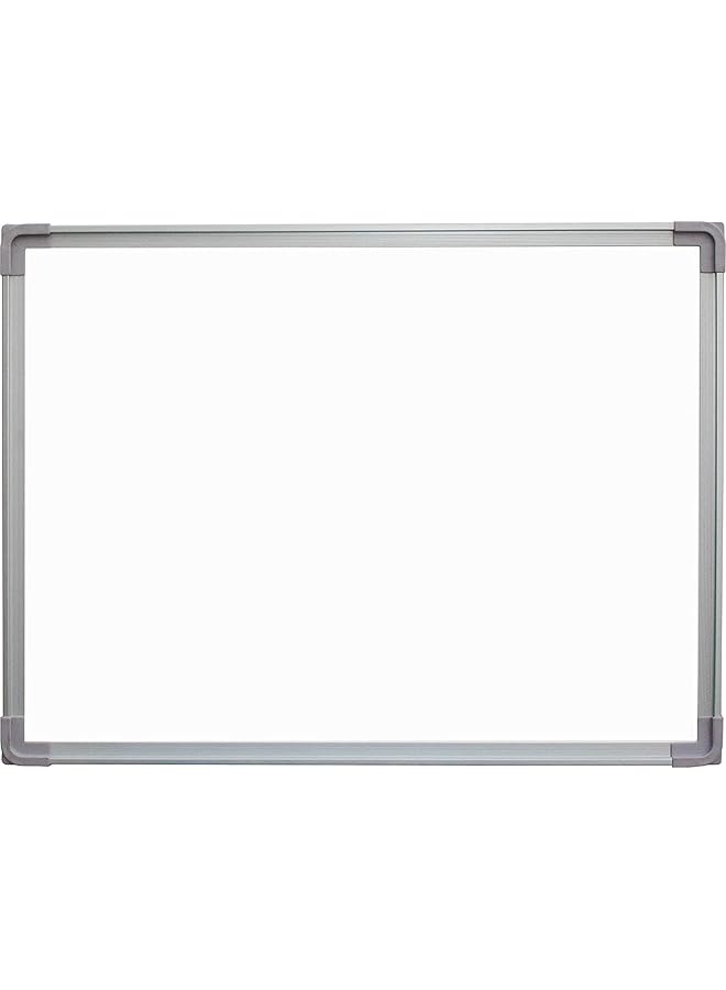 إيروريكس سبورة بيضاء مغناطيسية معلقة للكتابة بإطار من سبائك الألومنيوم للاستخدام المنزلي والتدريس والمكتب، الحجم: 60 × 90 سم، أبيض