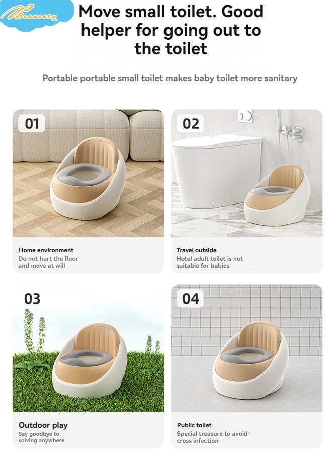 Beauenty Western Toilet Kids Potty Seat for Baby Baby Potty Training Seat Chair with Closing Lid Tray Kids Toilet Seat Baby Potty Seat for Toddlers Kids 1 to 6 Years Boys Girl - Image 3