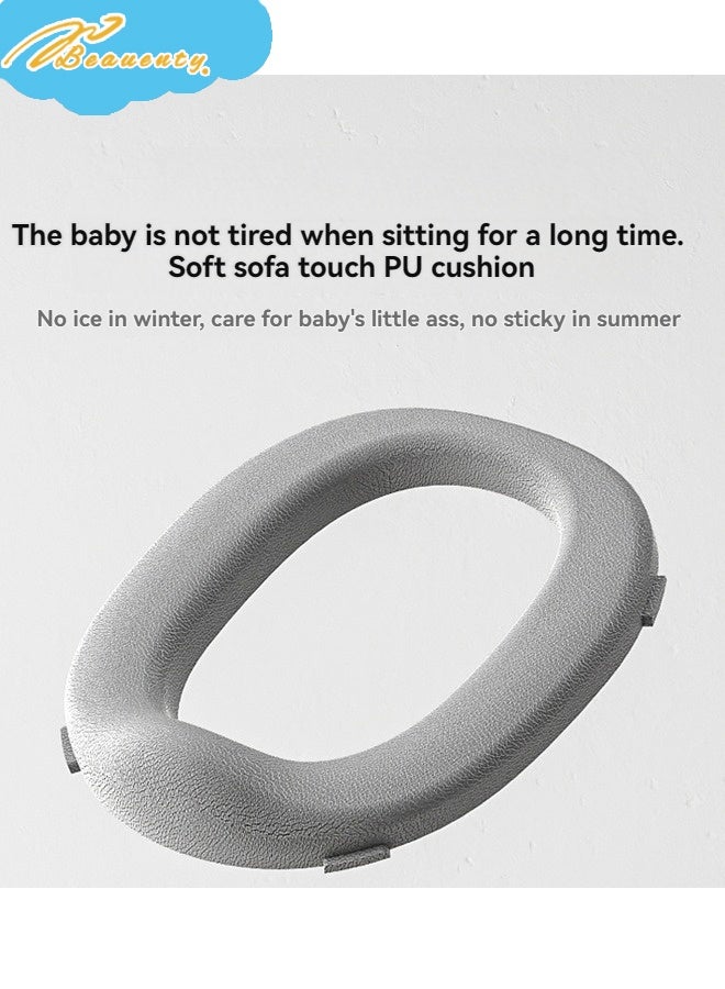 Beauenty Western Toilet Kids Potty Seat for Baby Baby Potty Training Seat Chair with Closing Lid Tray Kids Toilet Seat Baby Potty Seat for Toddlers Kids 1 to 6 Years Boys Girl - Image 5