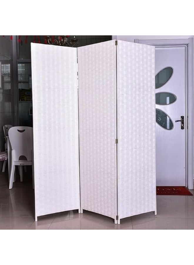 Harmony Home Harmony Home 4-Panel Room Divider, 180 x 180 cm, Folding Privacy Screen Partition, Portable Freestanding Rattan Divider for Bedroom, Office & Living Room (A12)  - Image 2