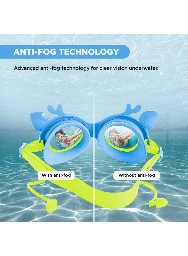 ENDLESS  Premium Swimming Goggle With Anti-Fog And Uv Protection | Stylish Big Frame For More Visibility | Soft Silicone Gasket For Leak Proof | With Hard Case - Image 3