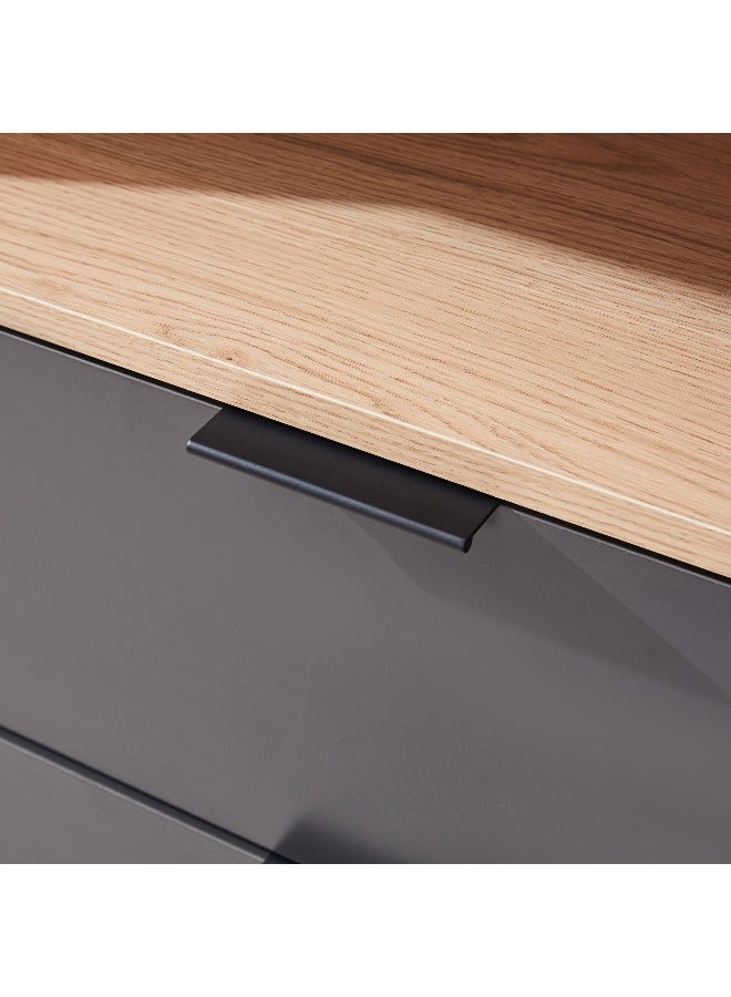 Home Box Orion Chest of 4 Drawers - Oak and Grey - Image 2