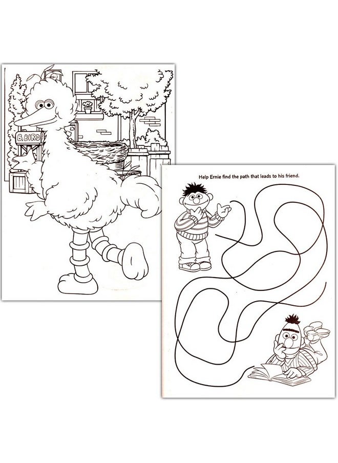 Sesame Street - Ready Set Color Coloring And Activity Book With 30 Stickers 144 Pages - Image 1