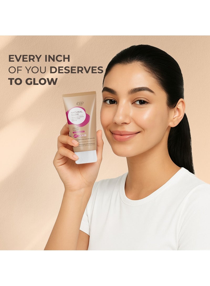 Eva Skin Care Natural Glow Lightening Cream For Sensitive Areas - Image 2