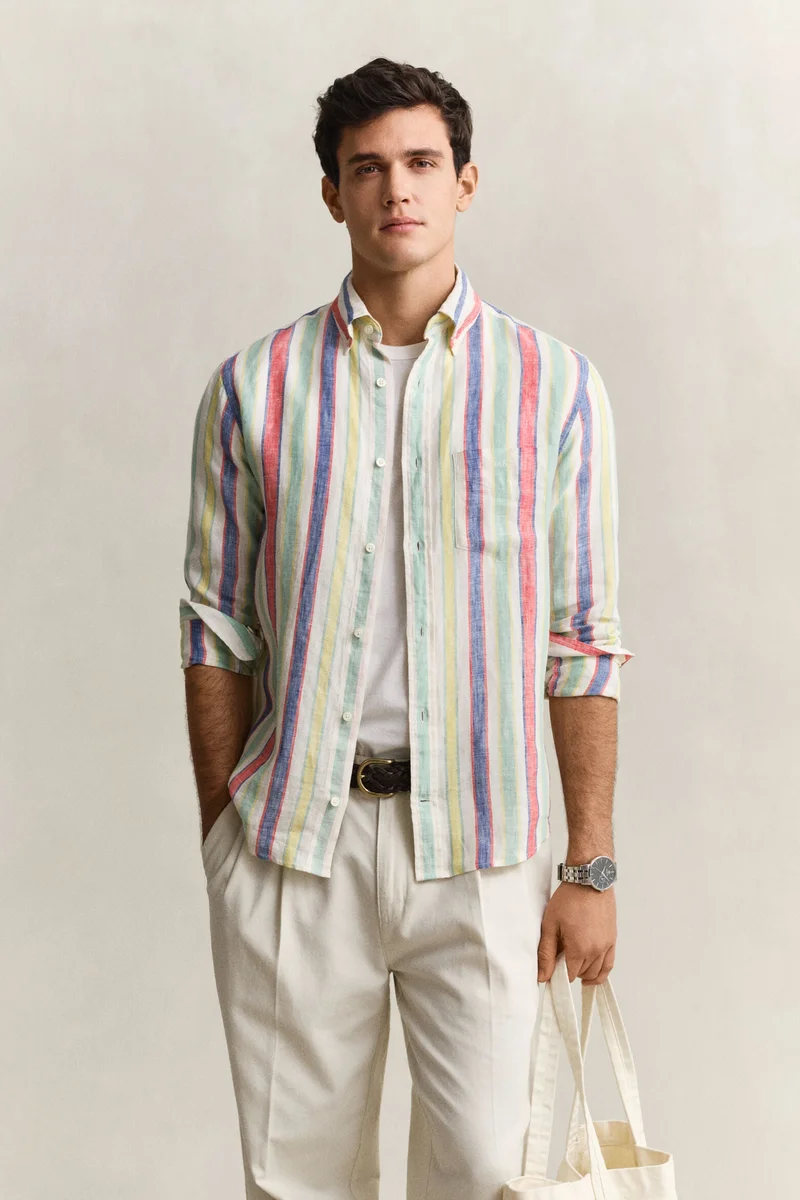 GANT Multistriped Linen Shirt