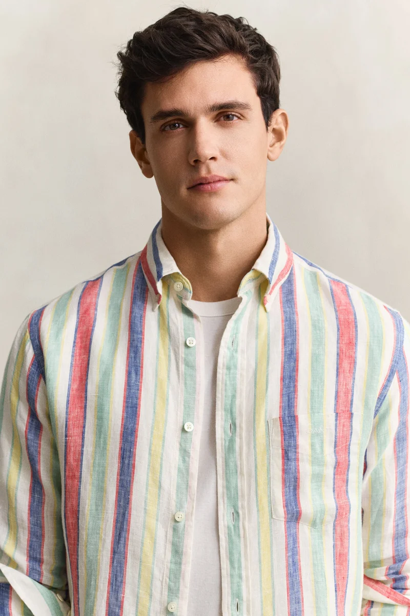 GANT  Multistriped Linen Shirt for Men | Best Price UAE
