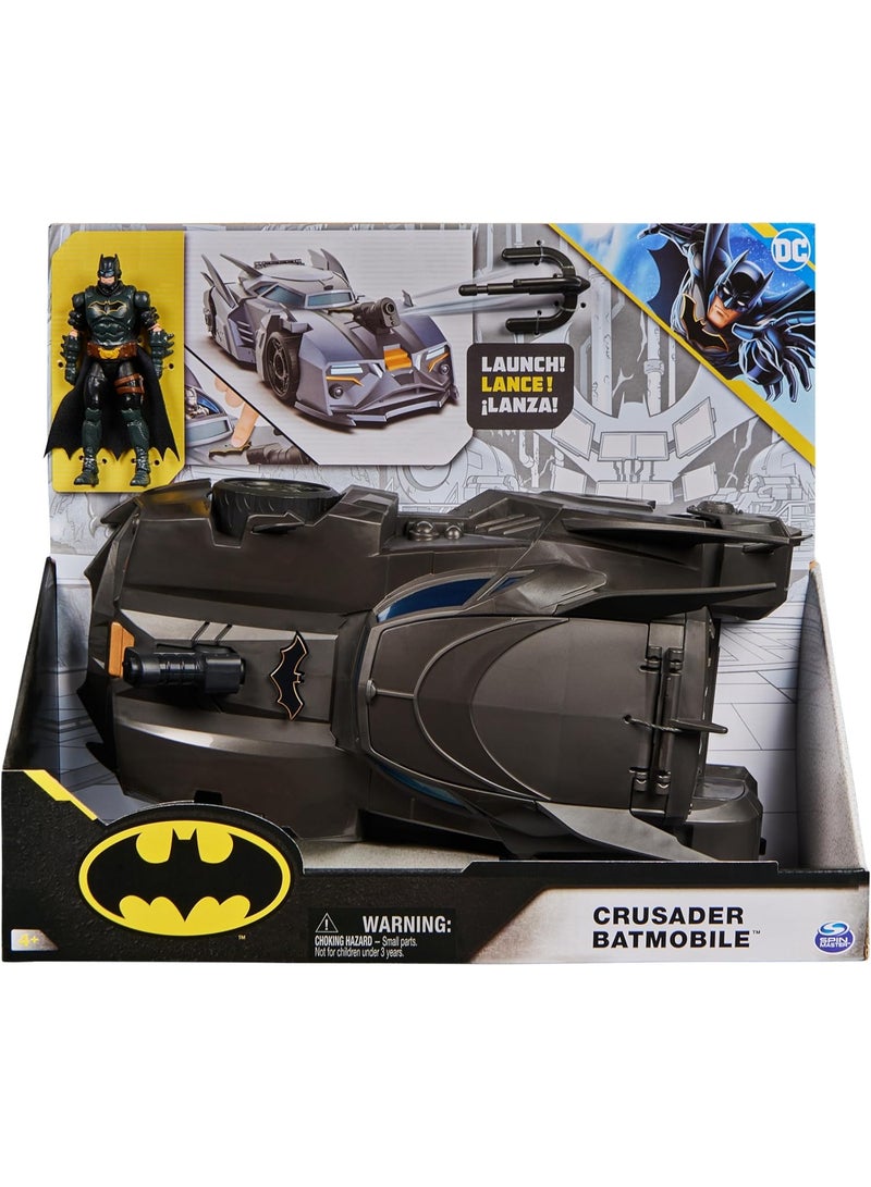 DC Batman Crusader Batmobile With Figure 4-Inch 6067473 - Image 1