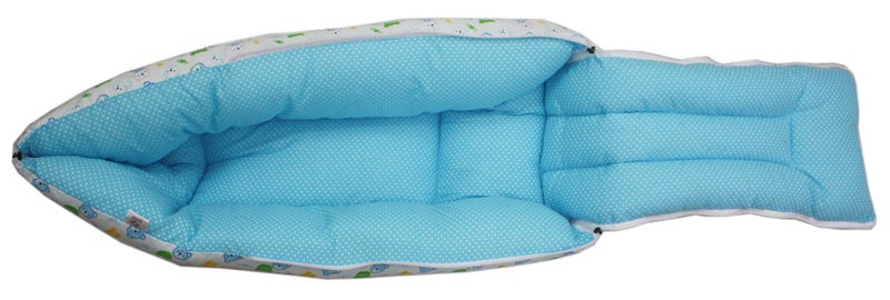 Amardeep Blue Color Baby Sleeping Bag Cum Baby Carry Bag 64 * 41 cms - Image 3