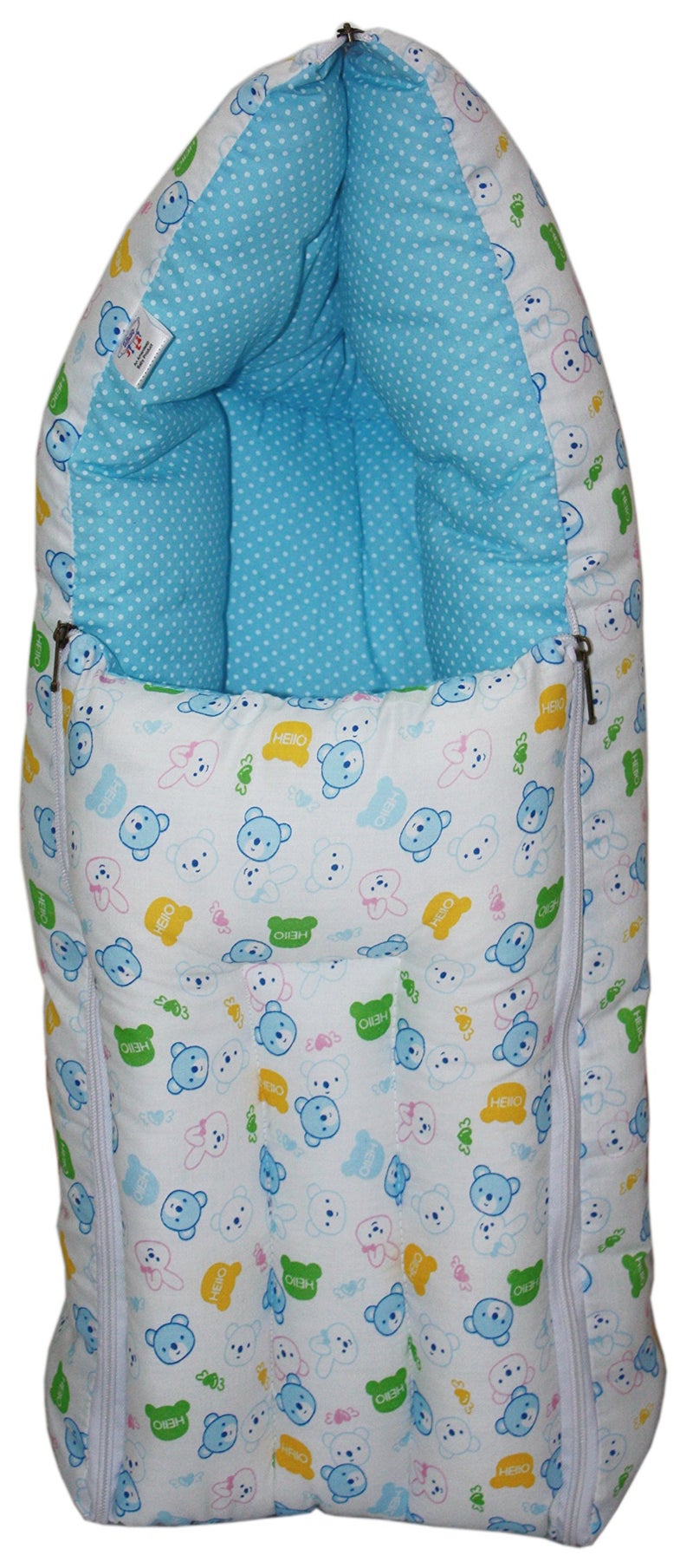 Amardeep Blue Color Baby Sleeping Bag Cum Baby Carry Bag 64 * 41 cms - Image 1
