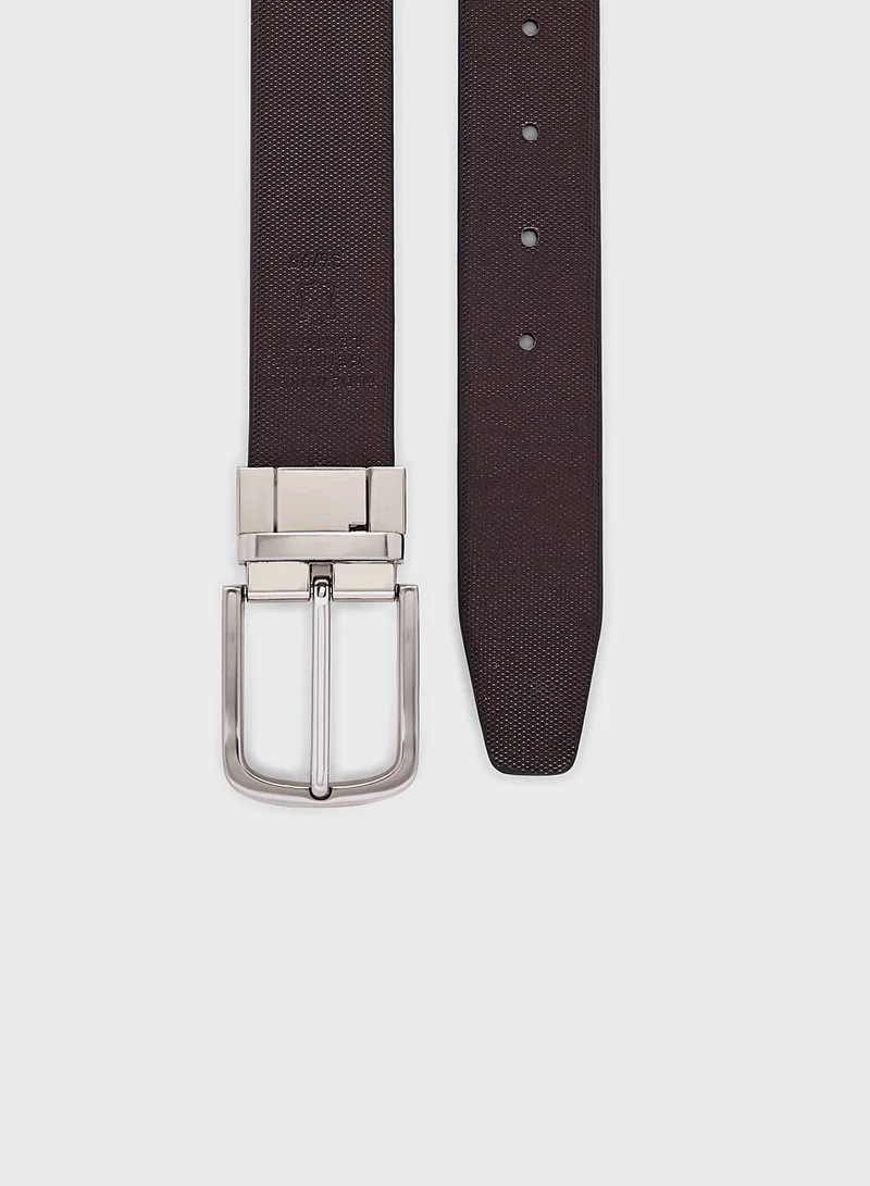 Robert Wood Genuine Leather 35Mm Reversible And Resizable Formal Belt