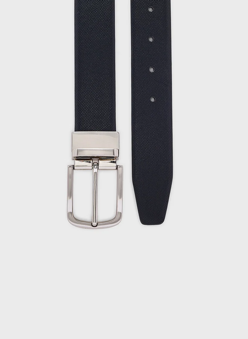 Robert Wood Genuine Leather 35Mm Reversible And Resizable Formal Belt