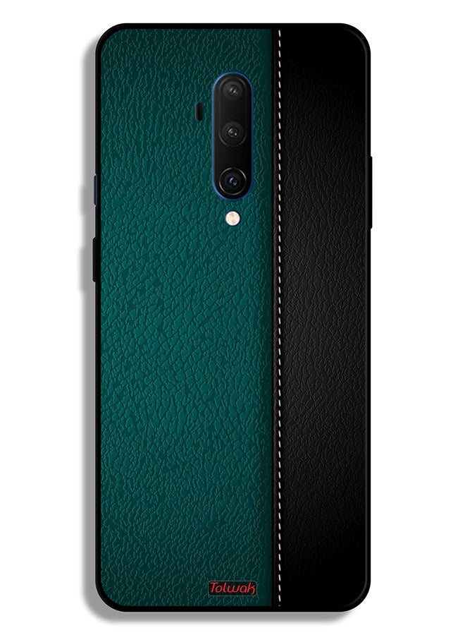 Tolwak غطاء حماية لهاتف OnePlus 7T Pro بنمط جلد - Image 2