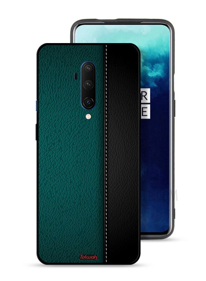 Tolwak غطاء حماية لهاتف OnePlus 7T Pro بنمط جلد - Image 1