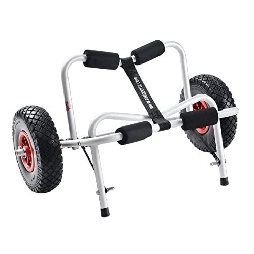 RAD Sportz Kayak Cart - Canoe Dolly with Airless Tires, Aluminum Frame, and 140lb Capacity for Transporting Jon Boats, Paddleboards, SUP by Rad Sportz (White) - Image 1