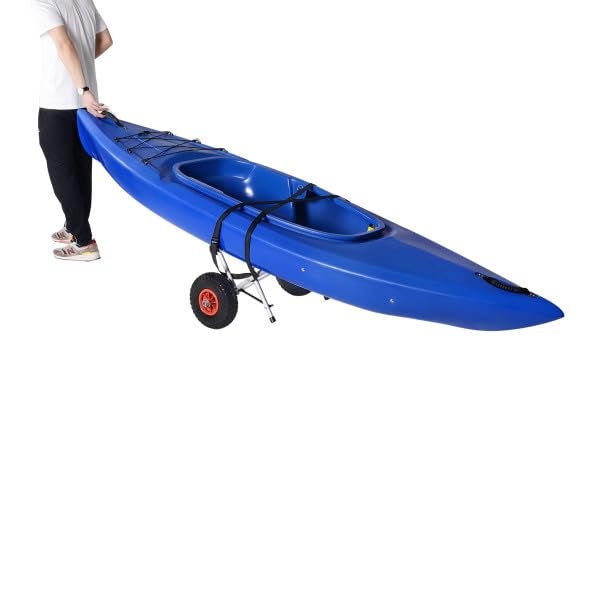 RAD Sportz Kayak Cart - Canoe Dolly with Airless Tires, Aluminum Frame, and 140lb Capacity for Transporting Jon Boats, Paddleboards, SUP by Rad Sportz (White) - Image 5