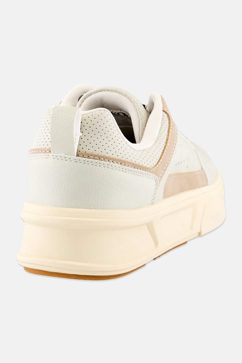 XOXO Women Low Cut Lace Up Casual Sneakers, Light Sage - Image 4